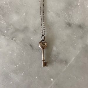 Tiffany key necklace with diamond